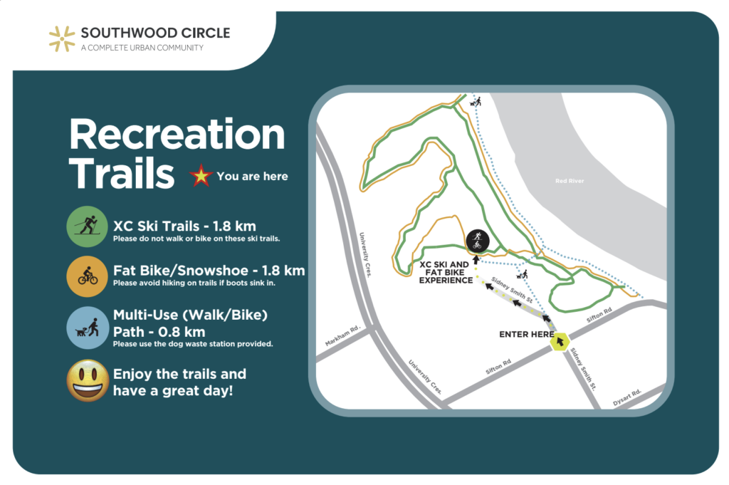 Map showing southwood ski area